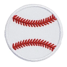 Baseball Embroidered Applique Iron/Sew On Patch Sports Play