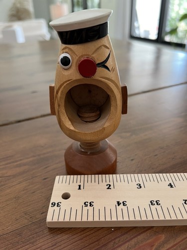 vintage folk art Wood Popeye Nut Cracker - Picture 7 of 8