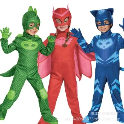 PJ Masks Costume Boys Girls Superhero Kid Child Fancy Dress Outfit School GIFT*