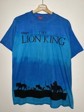 vintage Lion King Disney tie dye tee shirt movie promo AOP Simba Scar the