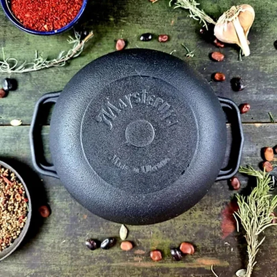 2 qt Maysternya Cast Iron Stockpot with Glass Lid Stock Pot Cooking Pot Ukraine - Image 4 of 4