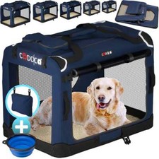 Dog Pet Folding Carrier Transport Box Fabric ALL SIZES ANTHRACITE RED GREY NAVY