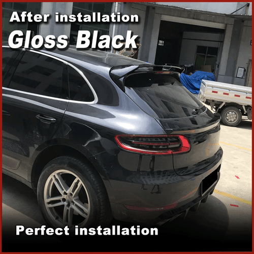 For Porsche Macan 95B SUV 2014-20 Gloss Black Rear Roof Spoiler Top Window Wings - Picture 4 of 10