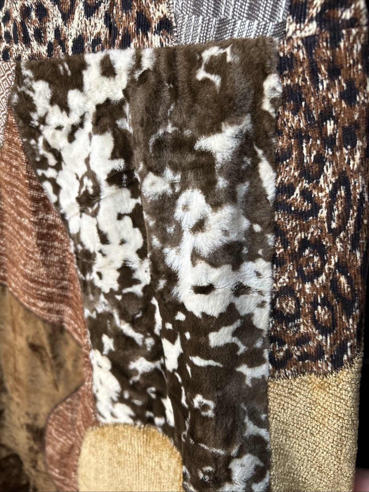 Vtg Mountain Artisans abstract Patchwork Artsy Du… - image 8