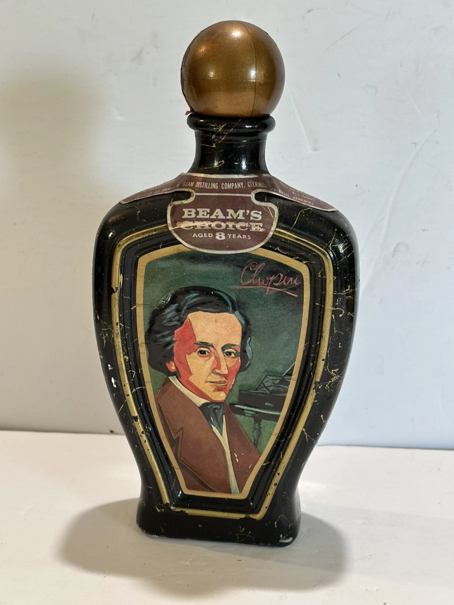 Vintage Jim Beam Series Glass Bottle Decanter Chopin beam choice