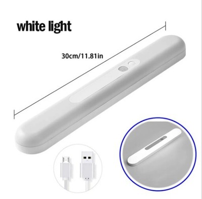 2x Bewegungssensor Lichtschrank LED Leuchten USB Wiederaufladbar Innen Nachtlicht 