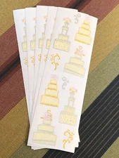 5 Mrs Grossmans Wedding Cakes Stickers Day Marriage Reception Topper Frosting