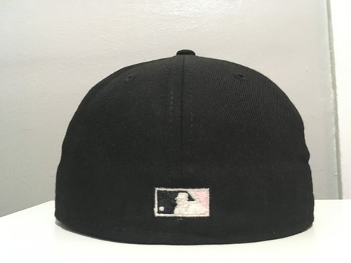 Exclusive Fitted Miami Marlins 2017 All Star Game 5950 Black Pink Bottom Size 7 - Picture 4 of 6