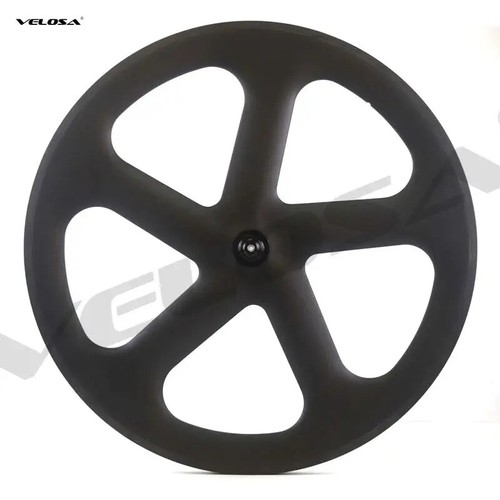 Full Carbon 5 Spoke Carbon Wheelset Depth 55mm Clincher Tubular Tubeless Ready - Picture 3 of 7