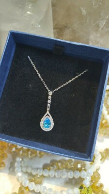 VANAXIN RMS TITANIC Tear Drop Crystal Pendant Necklace