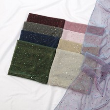 Women's Scarf Sequin Decors Scarves Malaysia Hijab Thin Lightweight Large Turban