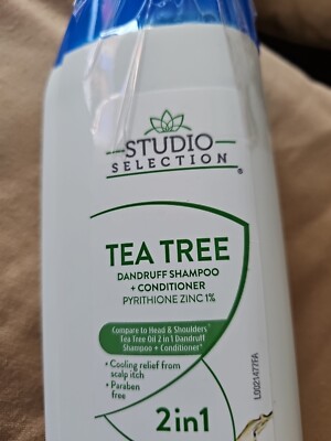 STUDIO SELECTION Tea Tree Dandruff SHAMPOO & Conditioner 12.5 OZ