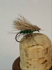  1 Dozen Green Elk Hair Caddis Dry Flies