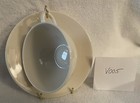 V005 Vintage Lenox Coupe Off White Flat Cup And Saucer — photo 1