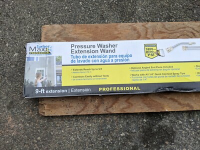 SurfaceMaxx Pro 9-ft Pressure Washer Extension Wand compatible greenworks ryobi SurfaceMaxx Pro 9-ft Pressure Washer Extension Wand compatible greenworks ryobi