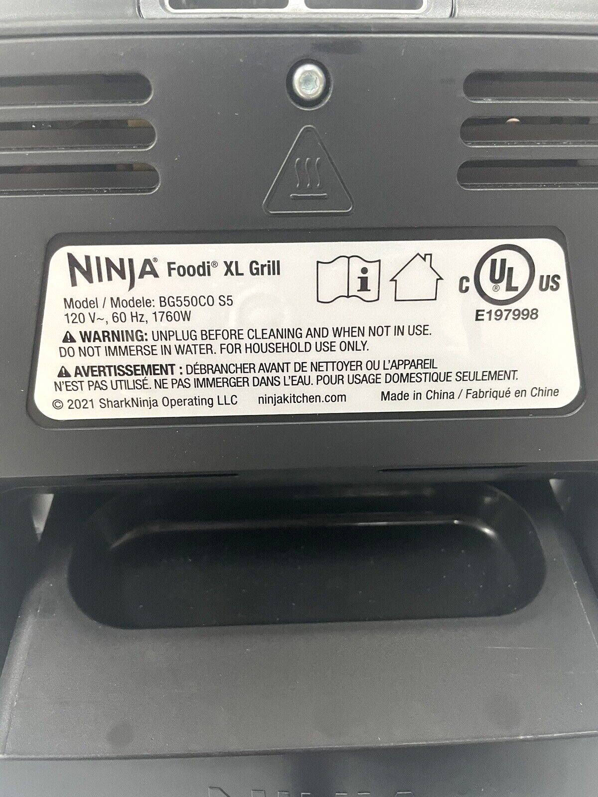 Ninja FG551 Foodi Smart XL 6in1 Indoor Grill with 4Quart Air Fryer