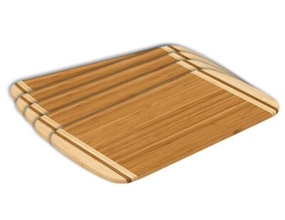 Kesper 5er Set Schneidebrett Servierbrett Bambus  30 x 20 x 1,6 cm  58110