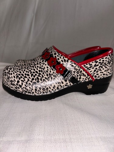 Scarpe zoccoli donna Sanita Koi in pelle stampa leopardata EU 37 US 6,5-7 NUOVE SENZA SCATOLA - Foto 4 di 8