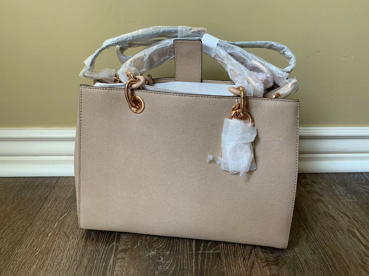 Mk cynthia medium leather satchel deals