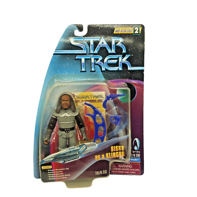 Star Trek Warp Factor Series 2 Sisko as a Klingon Action Figure Playmates 1997