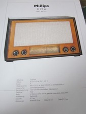 Radio-Fernseharchiv Schaltplan 97 Philips D 78A, 1948