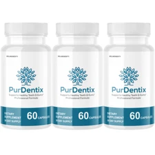 Purdentix Oral Probiotic Support Healthy Teeth and Gums Pur Dentix - 3 Bottles