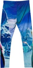 Frozen Anna and Elsa GIrls Leggings M Disney