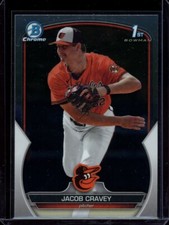 2023 1st Bowman Draft Chrome ~ Jacob Cravey ~ #BDC-189 ~ Baltimore Orioles