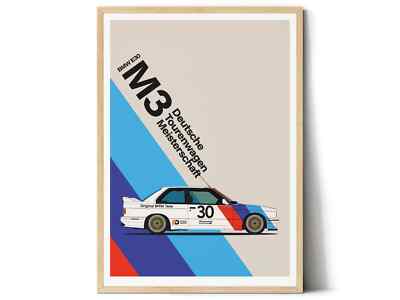 BMW e30 M3 DTM Edition poster