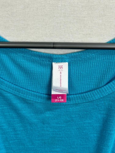 No Boundaries Top Womens L (11-13) Blue Long Sleeve Casual Scoop Neck Pullover - Picture 3 of 6