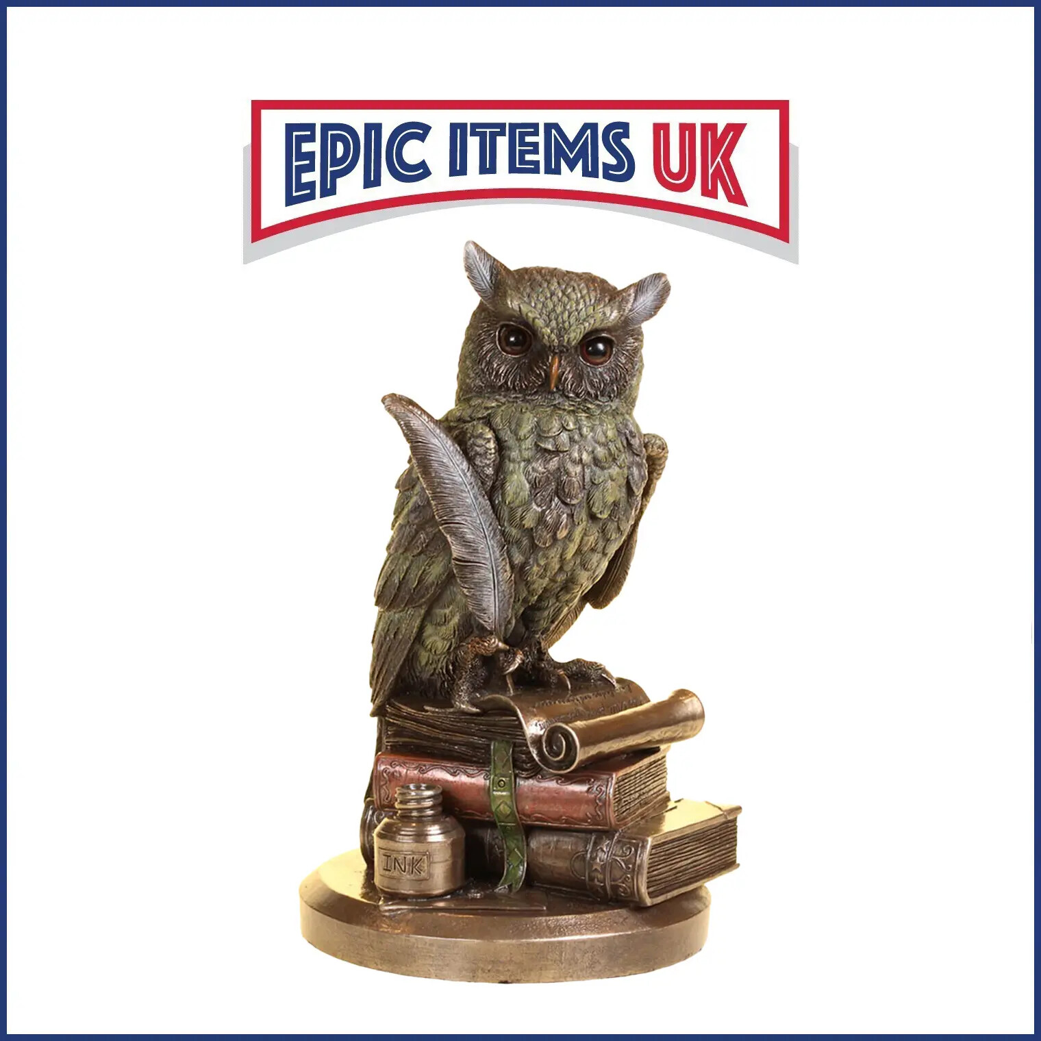 Nemesis Now Ulula Bronze Academic Owl Figurine 23cm - IN STOCK