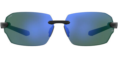 Under Armour Fire Black Rimless Wrap Sunglasses W/ TUNED Golf Lens 0807  V8