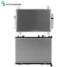 Cooling Radiator And A/C Condenser For 2014-16 2017 2018 INFINITI QX60 2013 JX35