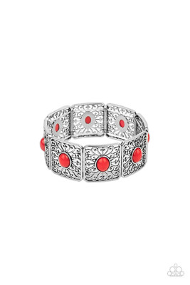 Paparazzi Cakewalk Dancing Red Bracelet - New