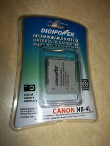 NEW FACTORY SEALED Canon NB-4L DIGIPOWER Rechargeable Li-ion Battery BP