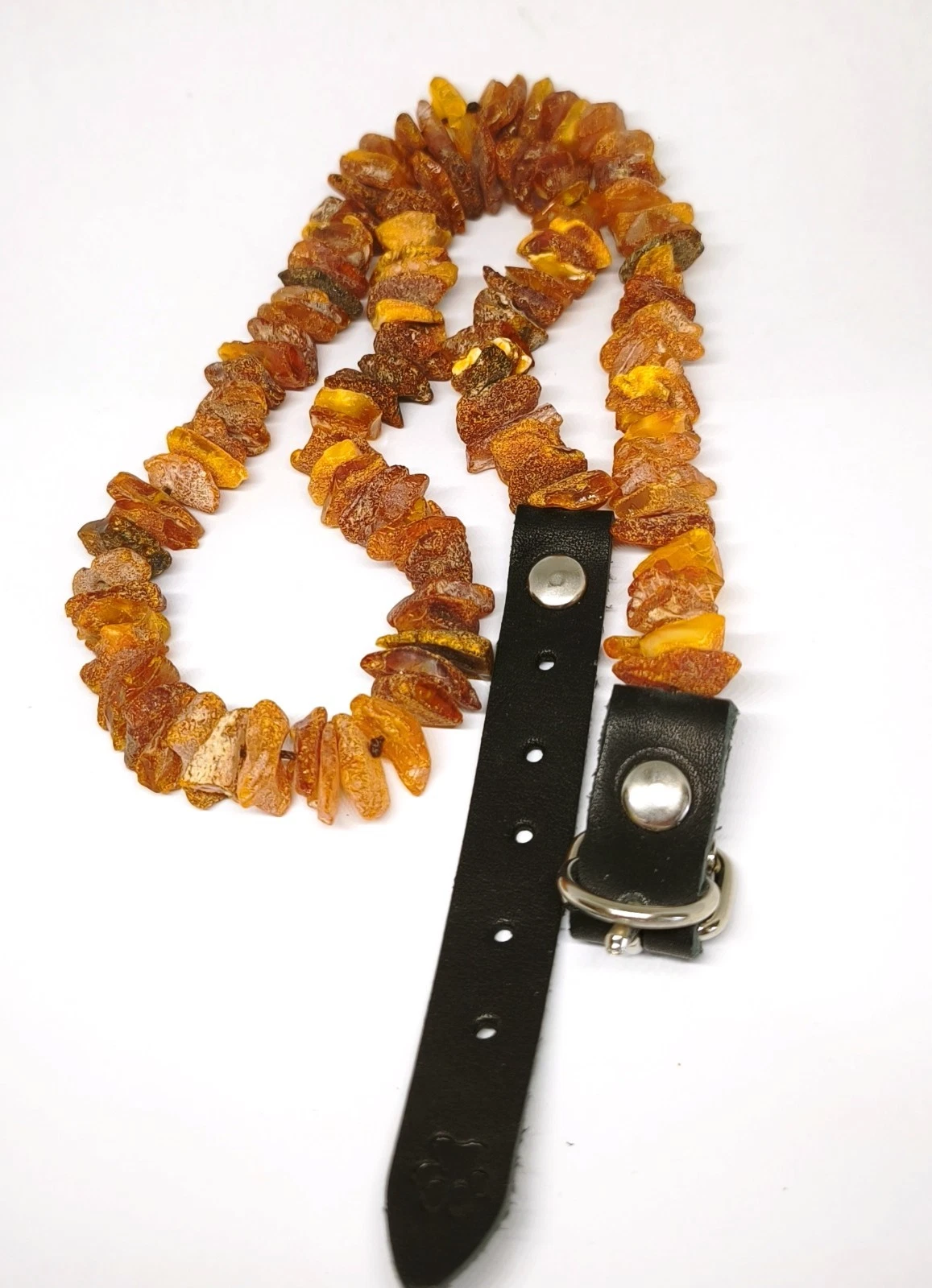 Collar For Dog Natural Baltic Amber Raw Unpolished Long Necklace For Pet 50 cm
Opens in a new window