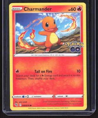 Pokémon TCG Charmander #8/78 Common Pokemon GO