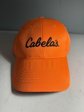 Cabela's Youth One Sz Hat Orange Adjustable High Visibility Hunting Outdoor Cap