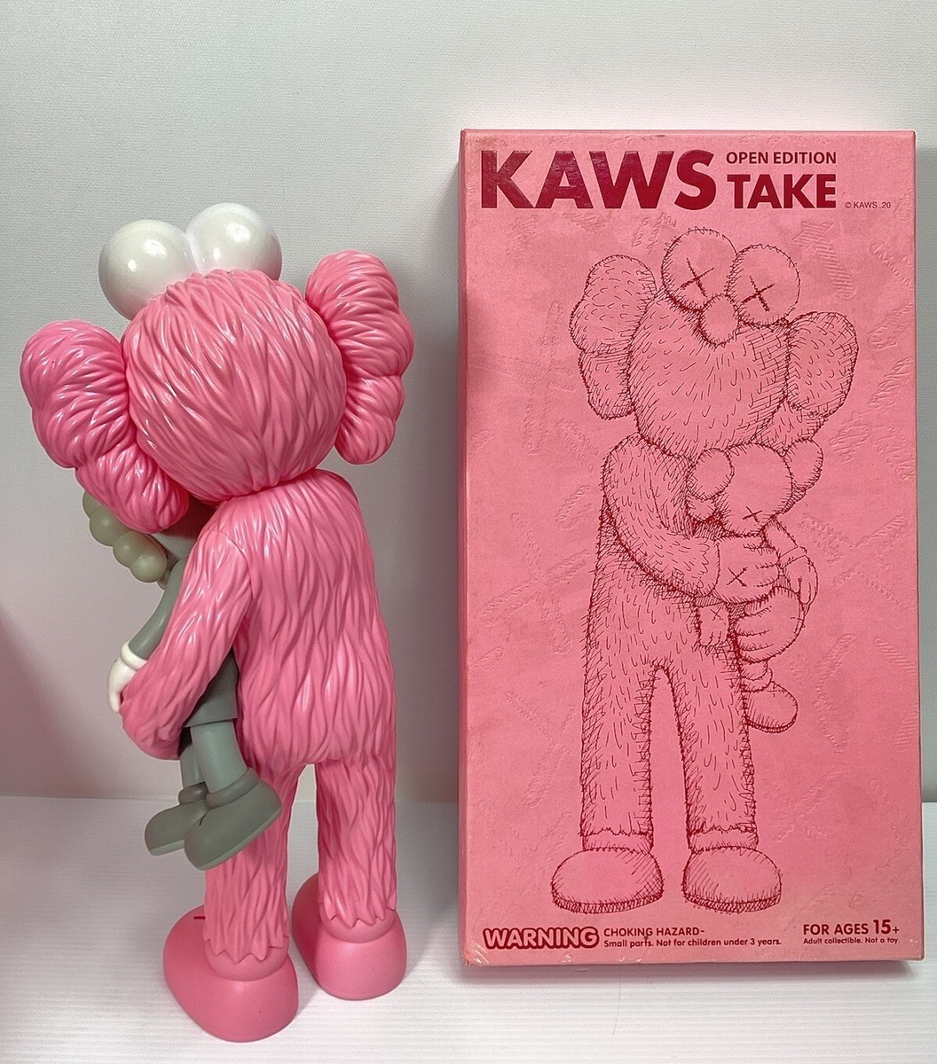 Brand New 100% Authentic KAWS Take Vinyl Figure Pink Same Day