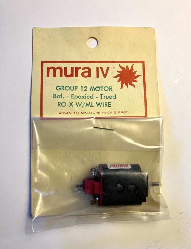 Vintage NOS MURA G12 C Can Slot Car Motor.