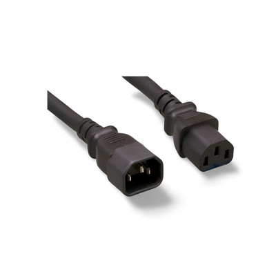 3ft Monitor to Computer Power Extension Cable C13 C14 - Black