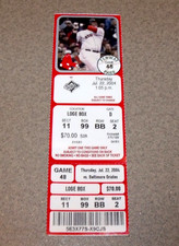 Boston Red Sox 7/22/2004 Ticket v O's David Ortiz Career High 2-3b Mel Mora 2-HR