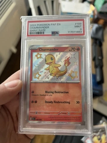 Charmander 109/091 Sv: Paldean Fates Holo - PSA 9