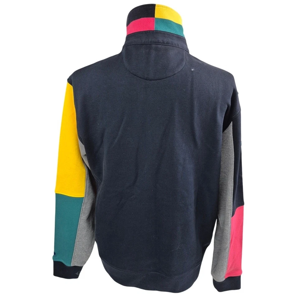 Difícil de encontrar Nuevo sin etiquetas Sudadera Eden Park Paris Color Block Talla L Años 80 90 MIRAR Foto 3 de 4