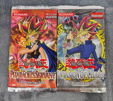 Yugioh Pharaohs Servant Booster & Invasion of Chaos Booster Packs
