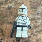LEGO Star Wars Clone Trooper Minifigure w/ Blaster, Plastic Figure Character