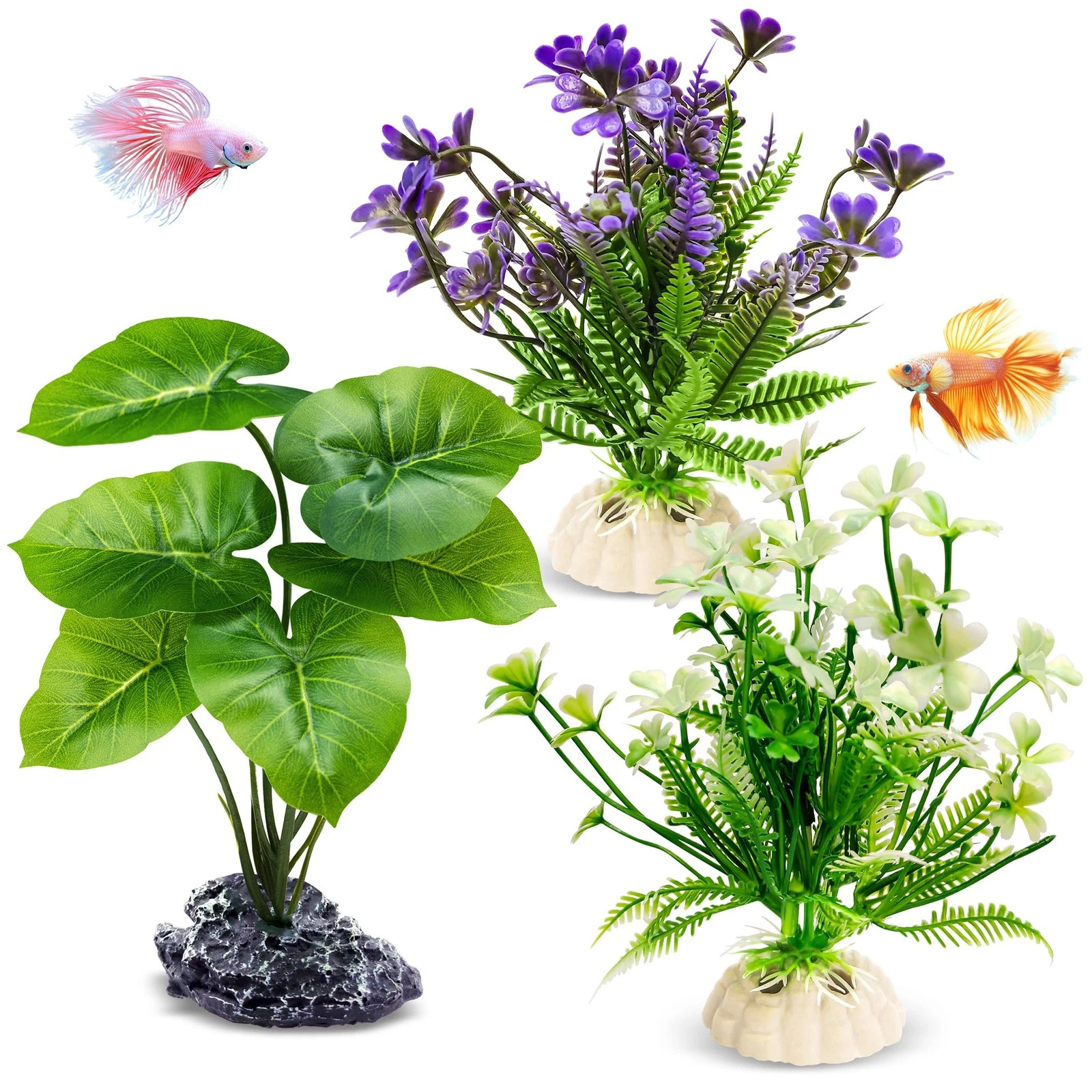 3 PCS BSet Resin Pedestal Artificial Plastic Aquarium Plants Terrarium Decor
Opens in a new window o