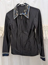 DIY Blue Silver XS Western Show Cloth Showmanship Pleasure Horsemanship Jacket