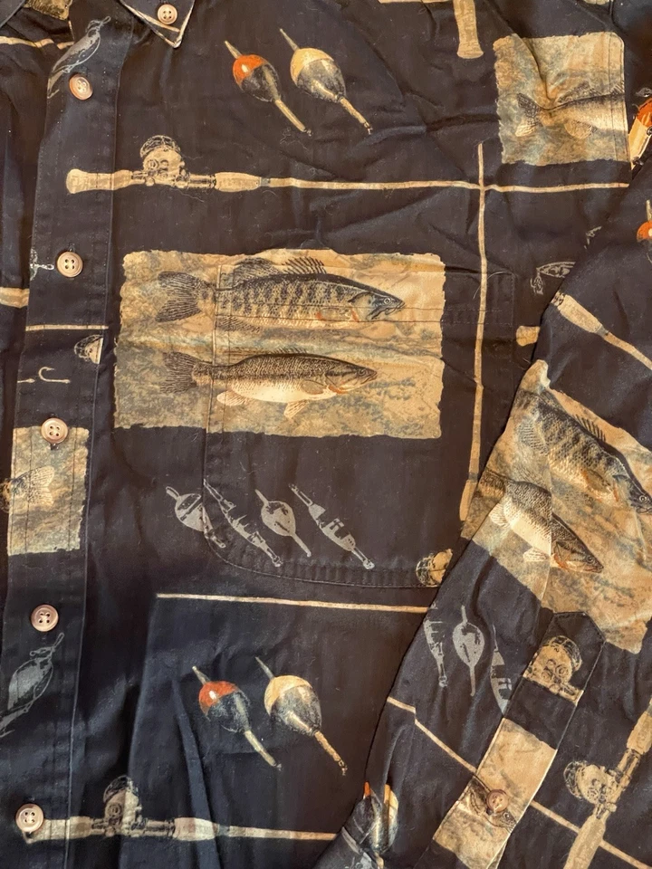 Camisa de expedición Duck Head para hombre talla XL azul al aire libre cabina pesca deporte Foto 2 de 4