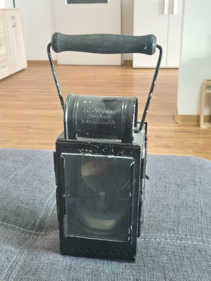Alte Eisenbahn Karbit Signal Lampe Deutsches Reich / Bahn